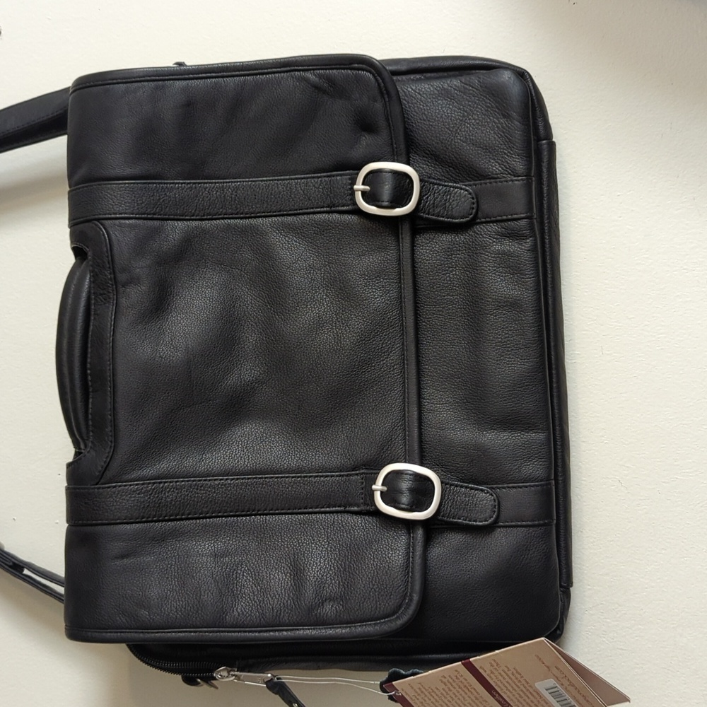 Canyon Outback Leather Goods, Inc. Unisex Leather Briefcase - Picture 3 of 7